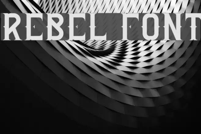 Rebel Font examples