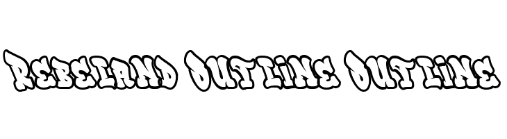 Rebeland Outline Outline  フリーフォントのダウンロード