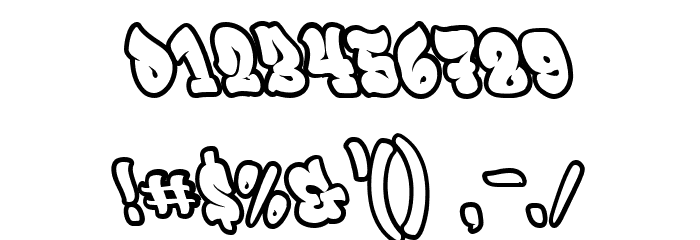 Rebeland Outline Outline Font OTHER CHARS