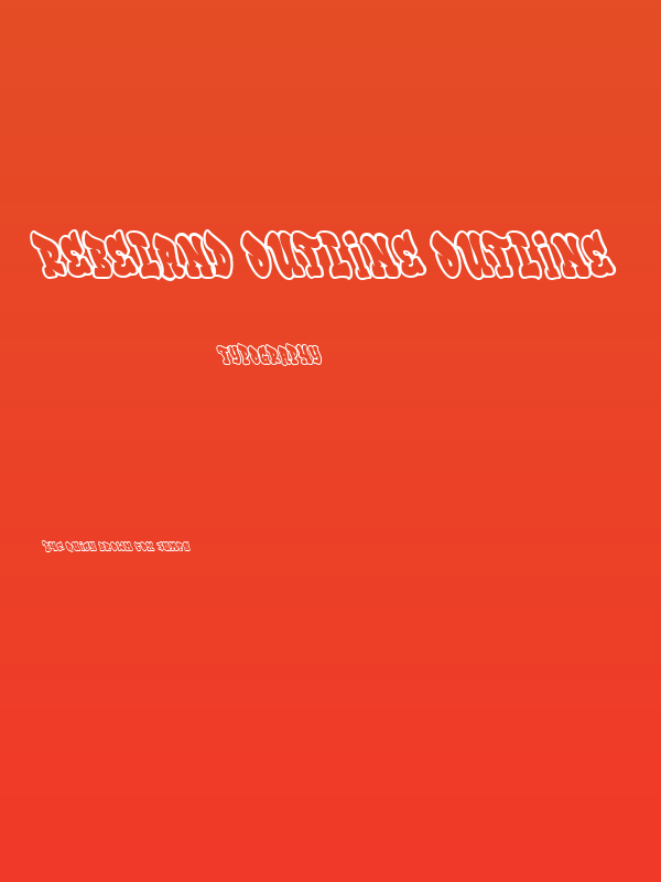 Rebeland Outline Outline Poster