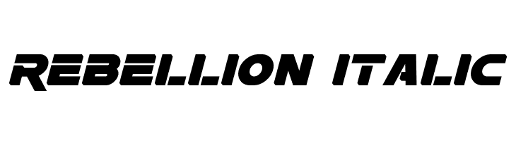 Rebellion Italic Font
