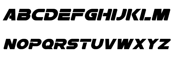 Rebellion Italic Font LOWERCASE