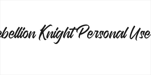 Rebellion Knight Personal Use O Logo