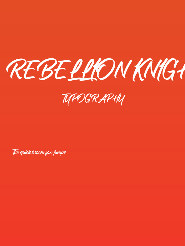 Rebellion Knight Personal Use O Poster