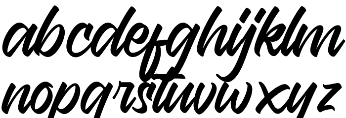 Rebellion Knight Personal Use O Font LOWERCASE