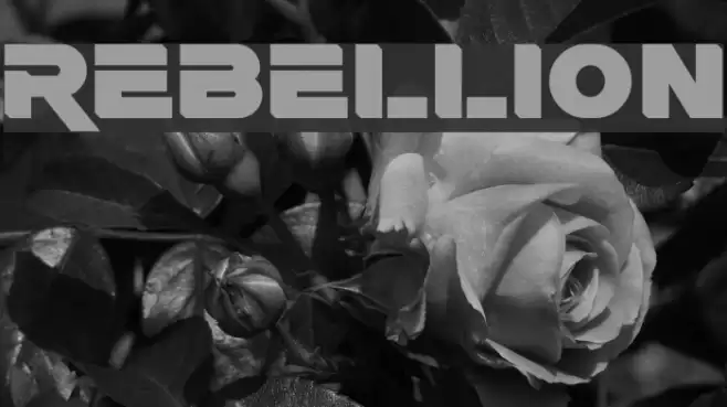 Rebellion Font examples
