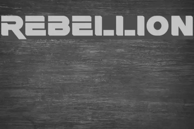 Rebellion Font examples