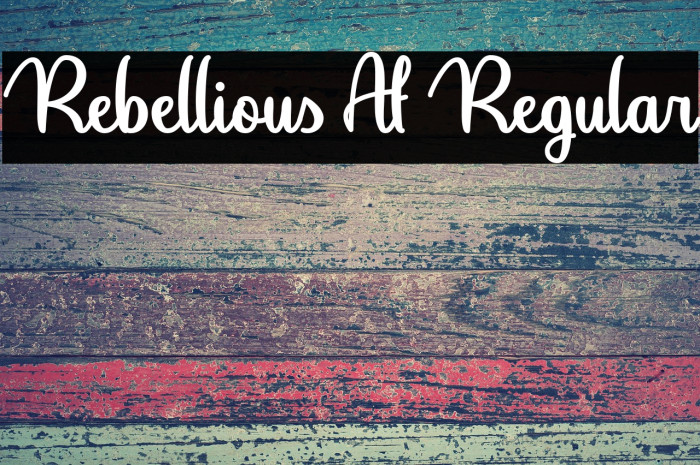 Rebellious Af Regular Example 1