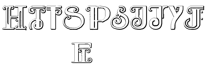 Rebimboca Beveled Font OTHER CHARS