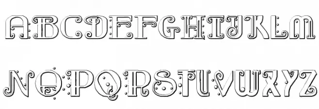 Rebimboca Beveled Шрифта ВЕРХНИЙ