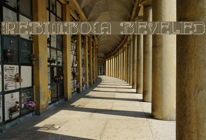 Rebimboca Beveled Font examples