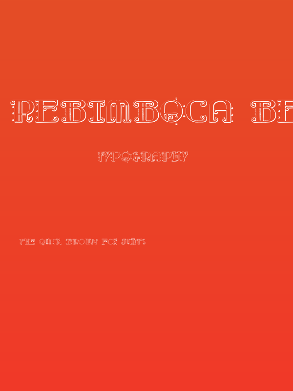 Rebimboca Beveled Poster