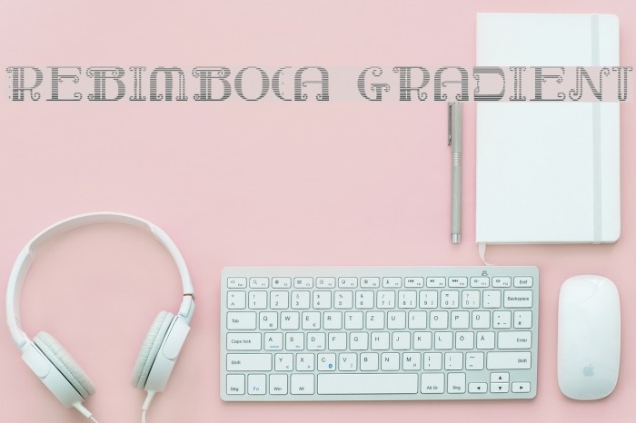 Rebimboca Gradient Font examples