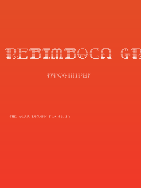 Rebimboca Gradient Poster
