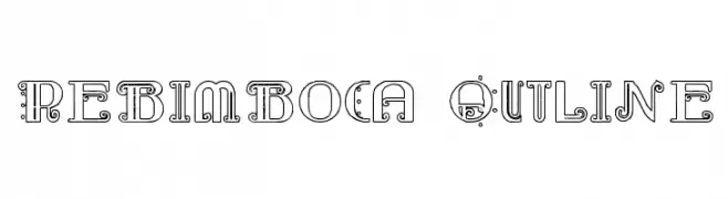 Rebimboca Outline  フリーフォントのダウンロード