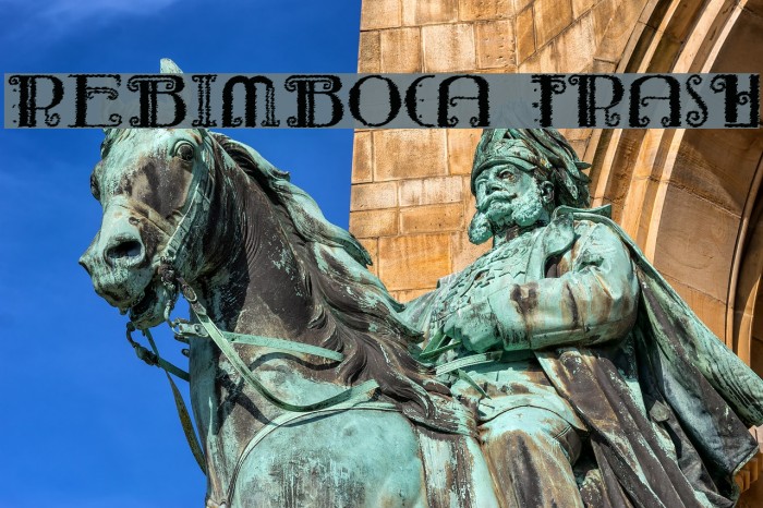 Rebimboca Trash Font examples