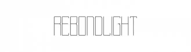 Rebond Light  font caratteri gratis