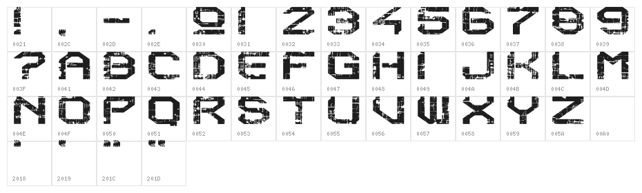 Reboot Crush Character Map