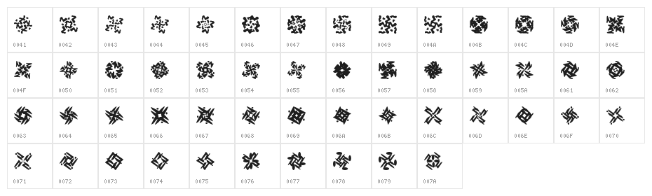 Reboot1 Character Map