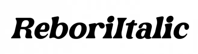 Rebori Italic  Free Fonts Download