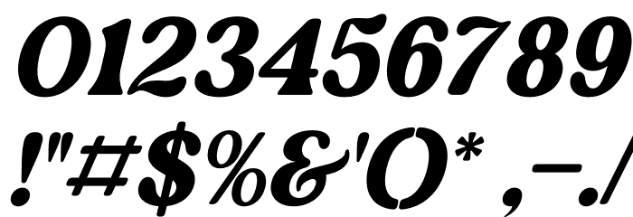 Rebori Italic Font OTHER CHARS