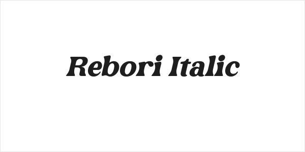 Rebori Italic Logo