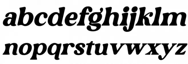Rebori Italic Caratteri MINUSCOLO