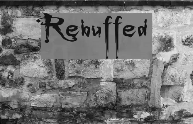 Rebuffed Font examples