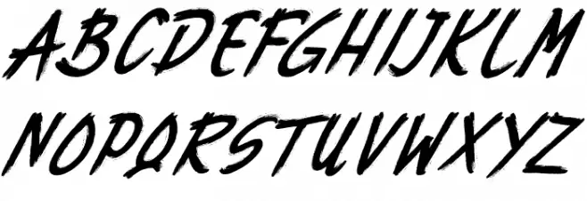Rebuilt Schriftart Groß