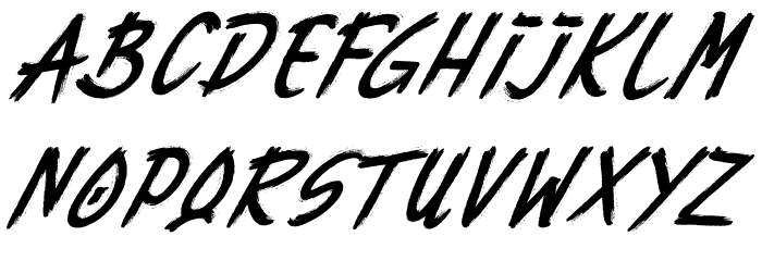 Rebuilt Font LOWERCASE