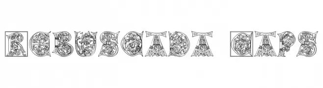 Rebuscada Caps  Frei Schriftart Herunterladen