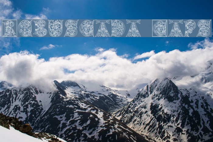 Rebuscada Caps Font examples