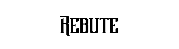 Rebute  フリーフォントのダウンロード