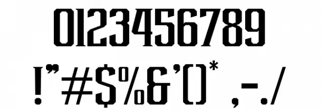 Rebute Font OTHER CHARS