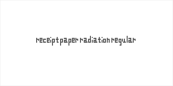 Receipt Paper Radiation Regular Logo