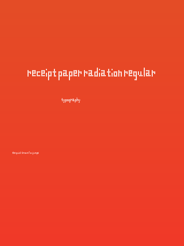 Receipt Paper Radiation Regular Poster