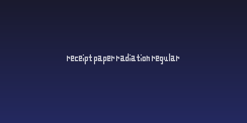 Receipt Paper Radiation Regular Social Header