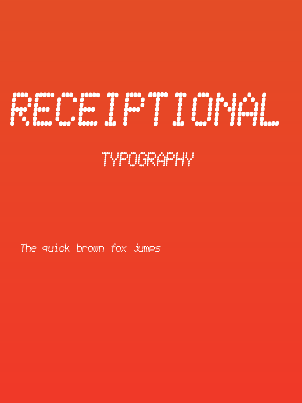 Receiptional Receipt Regular Poster