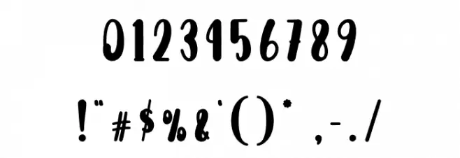 Recend Font OTHER CHARS