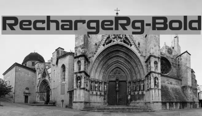 RechargeRg-Bold Font examples