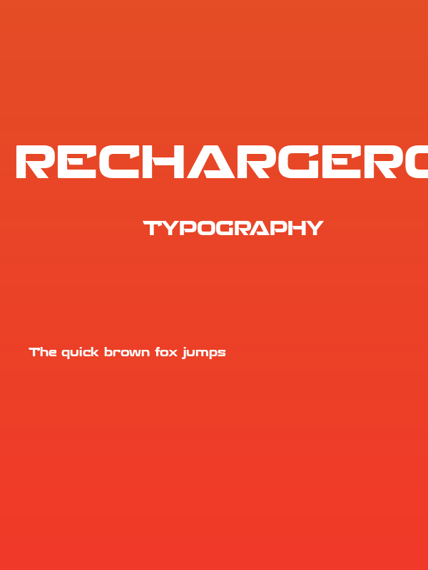 RechargeRg-Bold Poster