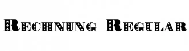 Rechnung Regular  नि: शुल्क फ़ॉन्ट्स डाउनलोड