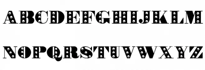 Rechnung Regular フォント 大文字