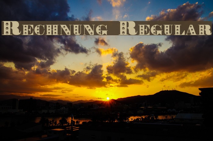 Rechnung Regular Schriftart examples