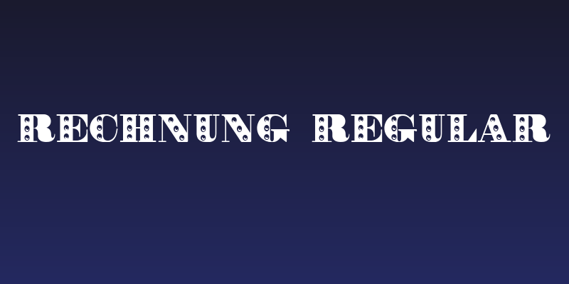 Rechnung Regular Social Header