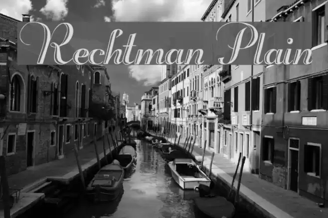 Rechtman Plain Font examples