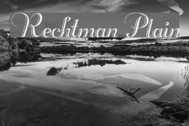 Rechtman Plain Font examples