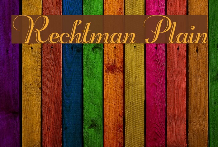 Rechtman Plain Font examples