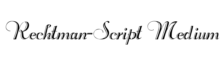Rechtman-Script Medium フォント