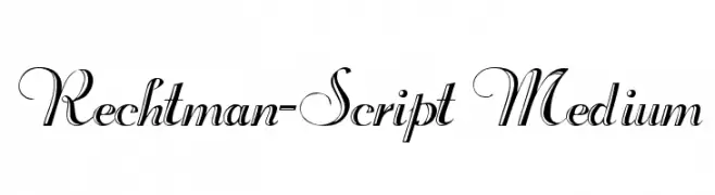 Rechtman-Script Medium  Fuentes Gratis Descargar